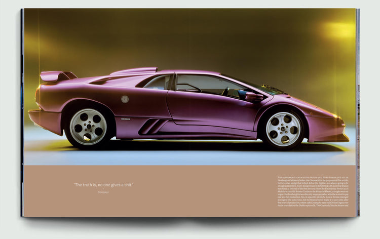 The Road Rat Edition 22 - Automotive magazine featuring the Lamborghini Diablo SE30 in Lambo Thirty paint - Worldwide Shipping